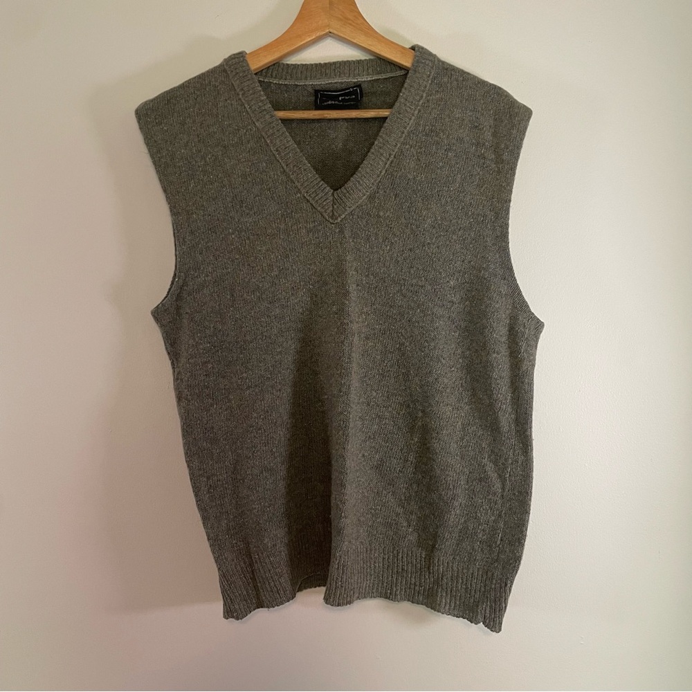 Vintage Campus Studio One Sweater Vest Unisex Medium Wool